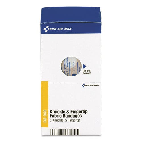 First Aid Only Knuckle And Fingertip Bandages Sterilized 5 Knuckle 5 Fingertip 10/box - Janitorial & Sanitation - First Aid Only™