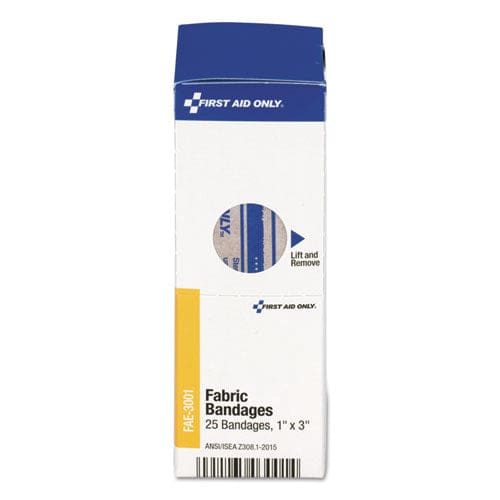 First Aid Only Smartcompliance Fabric Bandages 1 X 3 25/box - Janitorial & Sanitation - First Aid Only™