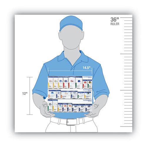 First Aid Only Smartcompliance Retrofit Grids 226 Pieces Plastic Case - Janitorial & Sanitation - First Aid Only™