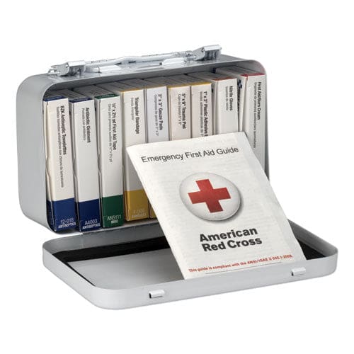 First Aid Only Unitized First Aid Kit For 10 People 65 Pieces Osha/ansi Metal Case - Janitorial & Sanitation - First Aid Only™