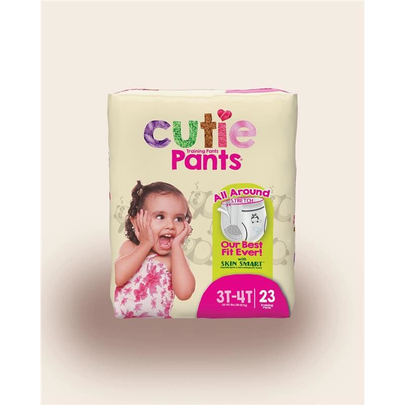 First Quality Cuties Training Pants Girls 3T-4T Refast Case of 92 - Incontinence >> Pants - First Quality