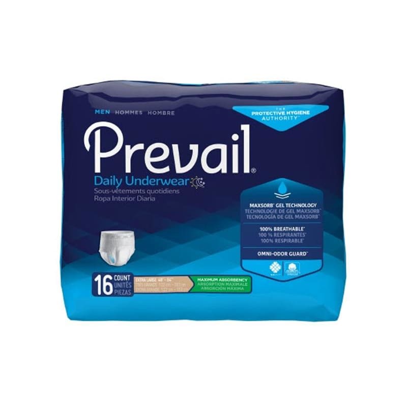 First Quality Prvl Prot Und Men Xl Sup 4/16 Case of 72 - Incontinence >> Protective Underwear - First Quality