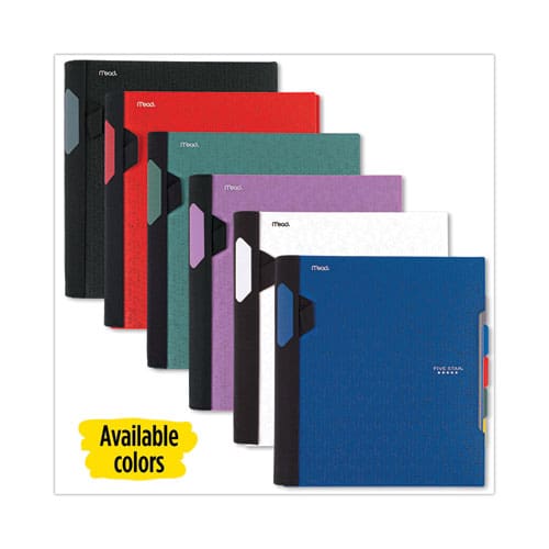 Five Star Advance Wirebound Notebook 5 Subject 10 Pockets Medium/college Rule Randomly Assorted Covers 11 X 8.5 200 Sheets - School Supplies