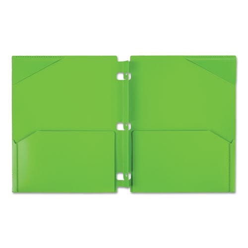 Five Star Snap-in Plastic Folder 20-sheet Capacity 11 X 8.5 Assorted Snap Closure 2/set - School Supplies - Five Star®