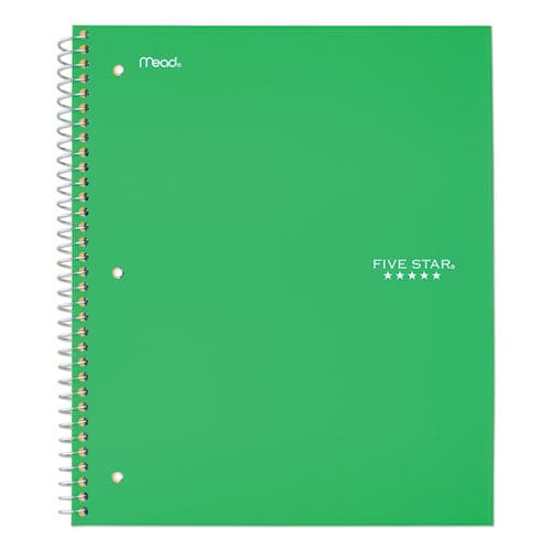 Five Star Wirebound Notebook 1 Subject Medium/college Rule Green Cover 11 X 8.5 100 Sheets - School Supplies - Five Star®