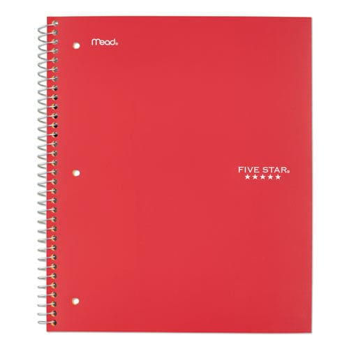 Five Star Wirebound Notebook 1 Subject Medium/college Rule Red Cover 11 X 8.5 100 Sheets - School Supplies - Five Star®