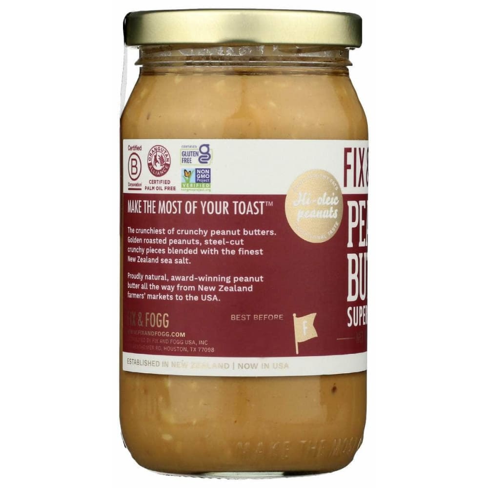 Fix & Fogg Grocery > Pantry FIX & FOGG: Super Crunchy Peanut Butter, 13.2 oz