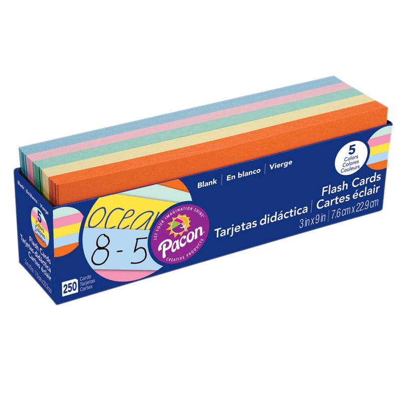Flash Cards Asst Clr 3X9 (Pack of 2) - Flash Cards - Dixon Ticonderoga Co - Pacon