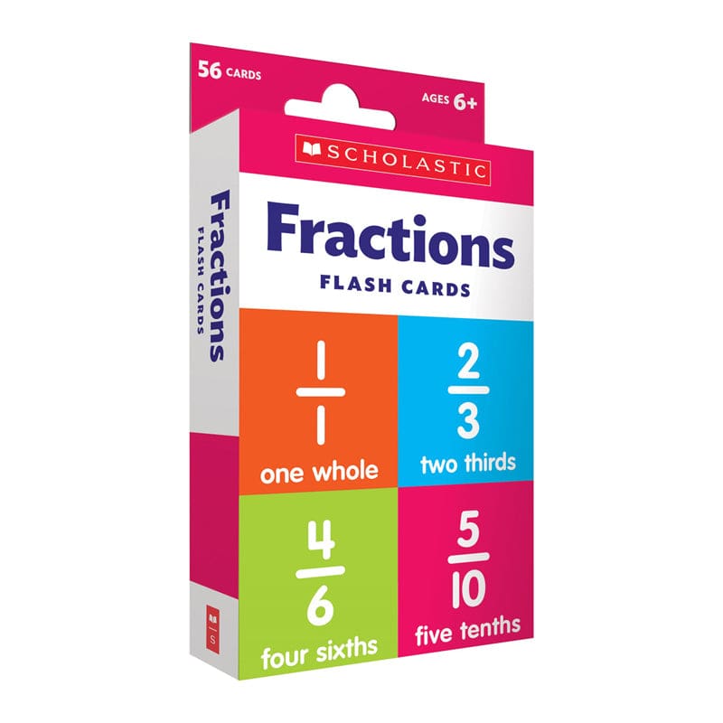 Flash Cards Fractions (Pack of 12) - Fractions & Decimals - Scholastic Teaching Resources