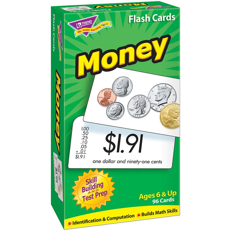 Flash Cards Money 96/Box (Pack of 6) - Flash Cards - Trend Enterprises Inc.