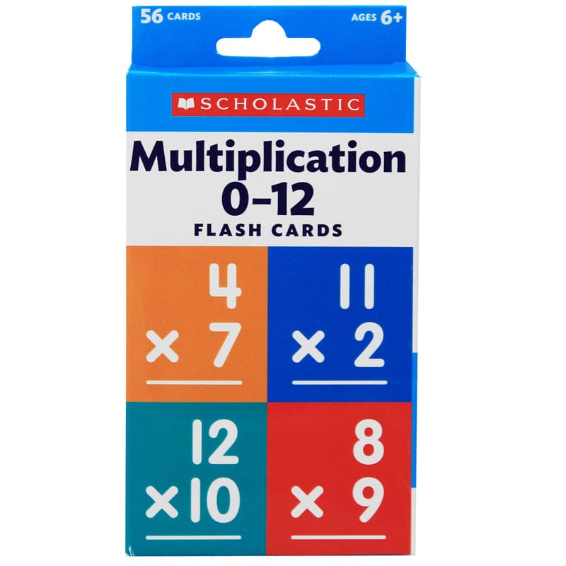 Flash Cards Multiplication To 12 (Pack of 12) - Flash Cards - Scholastic Teaching Resources