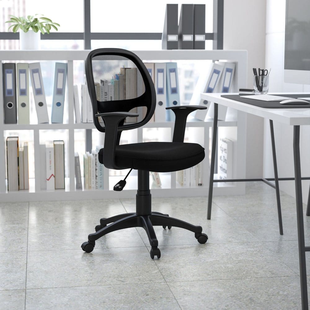 Flash Furniture Mid-Back Mesh Computer Chair Black - Office Chairs - Flash Furniture
