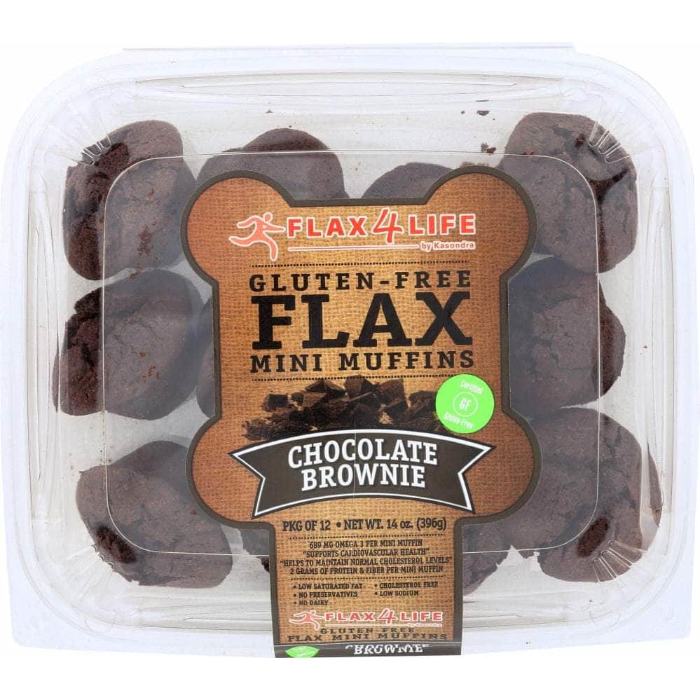 Flax4Life Flax4Life Mini Chocolate Brownie Muffins, 14 oz