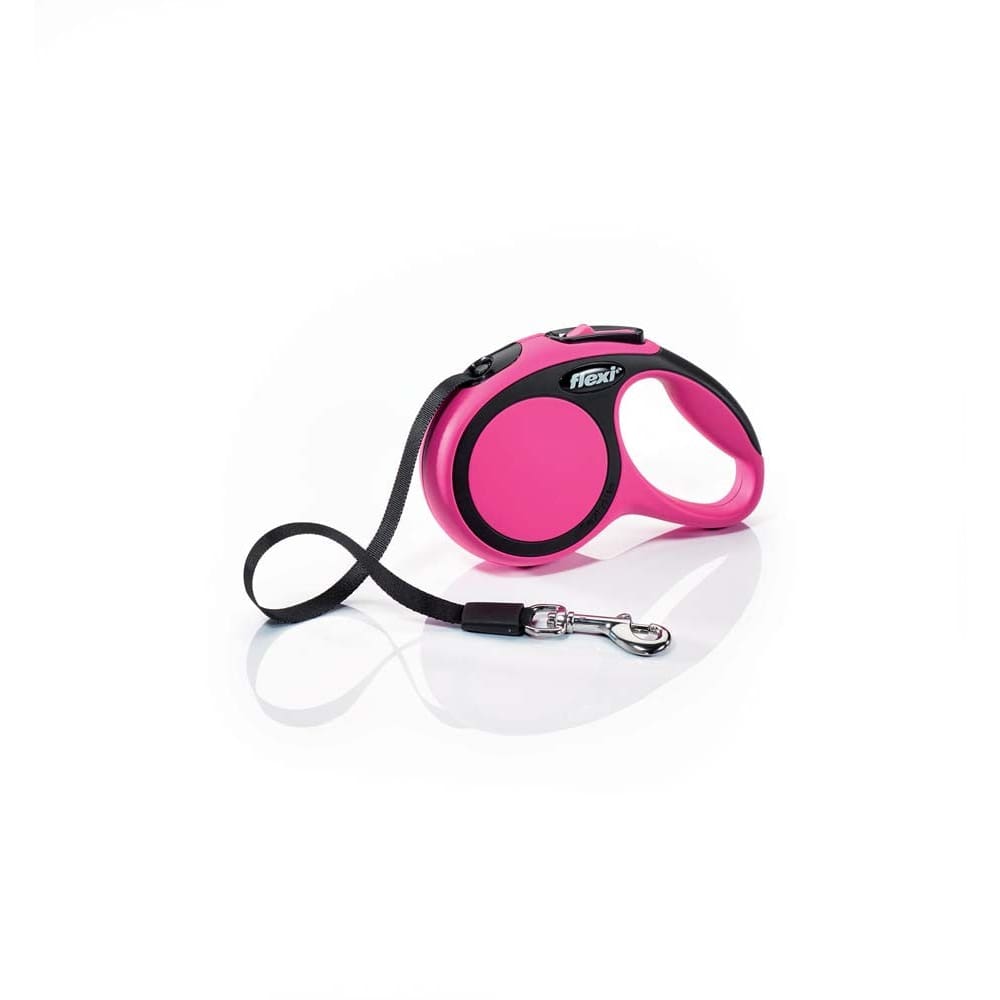 Flexi Comfort Retractable Tape Dog Leash Pink 10 ft Extra-Small - Pet Supplies - Flexi