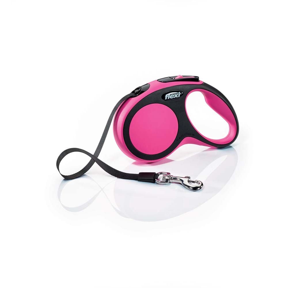 Flexi Comfort Retractable Tape Dog Leash Pink 16 ft Small - Pet Supplies - Flexi