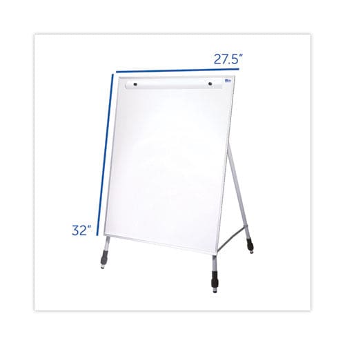 Flipside Adjustable Dry Erase Board 27.5 X 32 White Surface Silver Aluminum Frame - School Supplies - Flipside