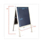 Flipside Black Chalkboard Marquee 24 X 42 Black Surface Natural Wood Frame - School Supplies - Flipside