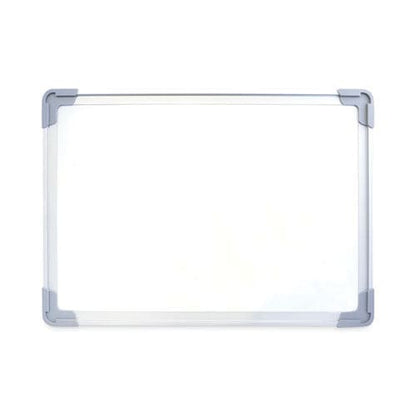 Flipside Dual-sided Desktop Dry Erase Board 18 X 12 White Surface Silver Aluminum Frame - School Supplies - Flipside