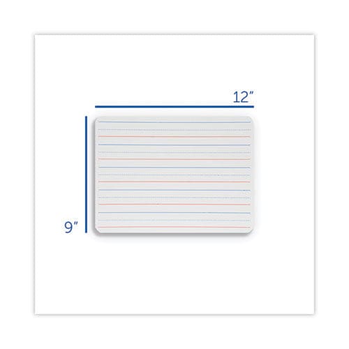 Flipside Two-sided Red And Blue Ruled Dry Erase Board 12 X 9 Ruled White Front/unruled White Back 12/pack - School Supplies - Flipside