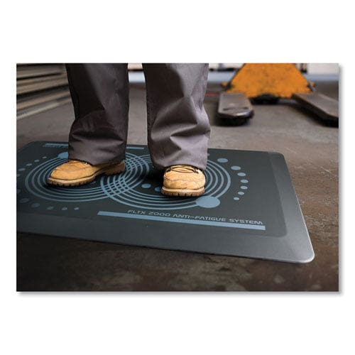 Floortex Afs-tex 2000 Anti-fatigue Mat Rectangular 20 X 32 Black - Janitorial & Sanitation - Floortex®