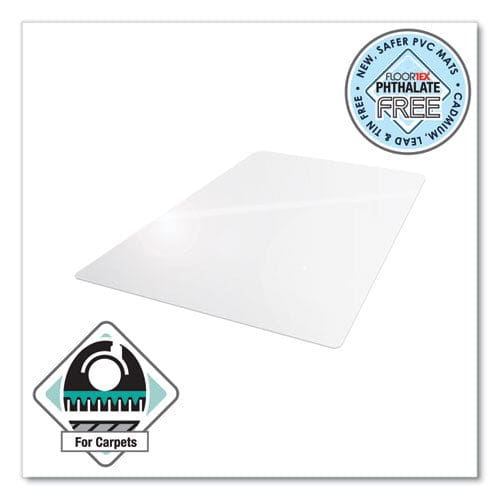 Floortex Cleartex Advantagemat Phthalate Free Pvc Chair Mat For Hard Floors 48 X 36 Clear - Furniture - Floortex®