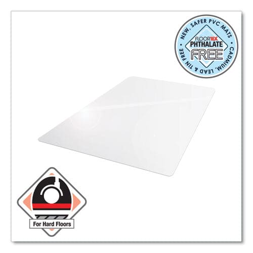 Floortex Cleartex Advantagemat Phthalate Free Pvc Chair Mat For Hard Floors 53 X 45 Clear - Furniture - Floortex®