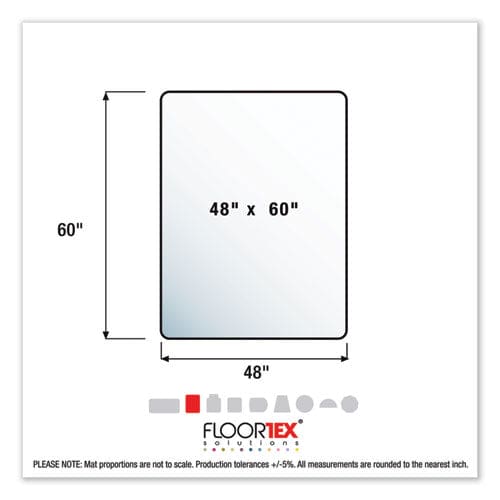 Floortex Cleartex Ultimat Polycarbonate Chair Mat For Hard Floors 48 X 60 Clear - Furniture - Floortex®