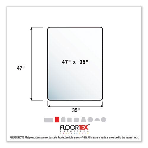 Floortex Cleartex Ultimat Polycarbonate Chair Mat For Hard Floors 48 X 60 Clear - Furniture - Floortex®