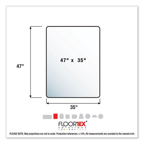 Floortex Cleartex Ultimat Polycarbonate Chair Mat For Low/medium Pile Carpet 35 X 47 Clear - Furniture - Floortex®