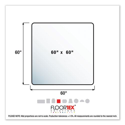 Floortex Cleartex Ultimat Xxl Polycarbonate Chair Mat For Hard Floors 60 X 79 Clear - Furniture - Floortex®