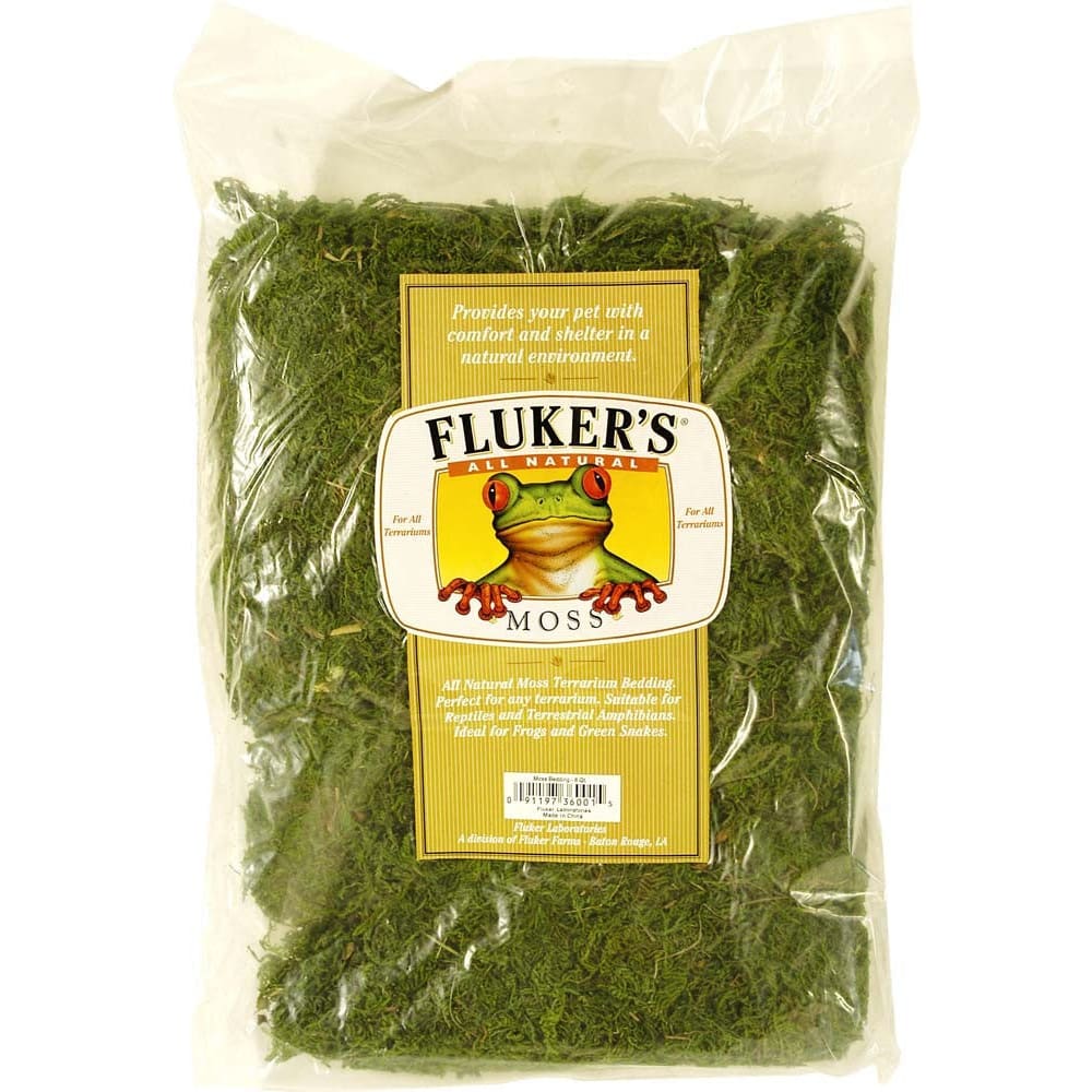 Fluker’s All Natural Moss Bedding Substrate Green 4 qt Small - Pet Supplies - Fluker’s