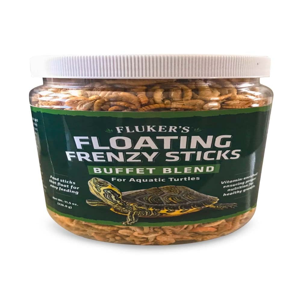 Fluker’s Buffet Blend Aquatic Turtles Floating Frenzy Sticks Freeze Dried Food 11.5 oz - Pet Supplies - Fluker’s