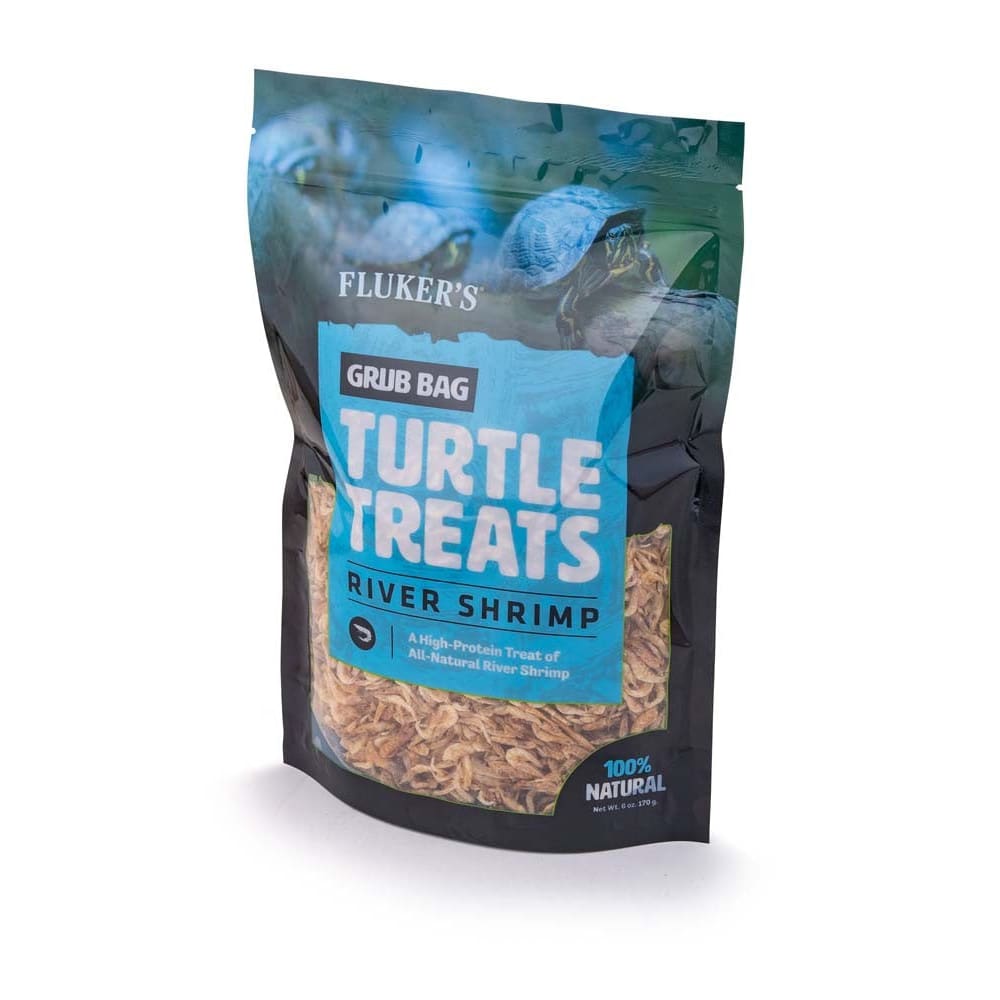 Flukers Grub Bag Turtle Treat Rivershrimp Dry Food 6 oz - Pet Supplies - Flukers