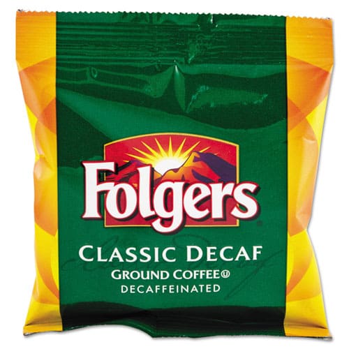 Folgers Coffee Filter Packs Decaffeinated Classic Roast 9/10oz 10/pack 4 Packs/carton - Food Service - Folgers®