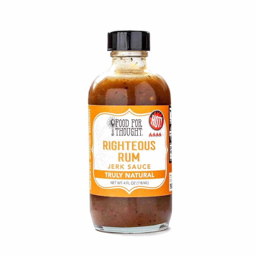 FOOD FOR THOUGHT Grocery > Pantry > Condiments FOOD FOR THOUGHT: Righteous Rum Jerk Sauce, 4 fo