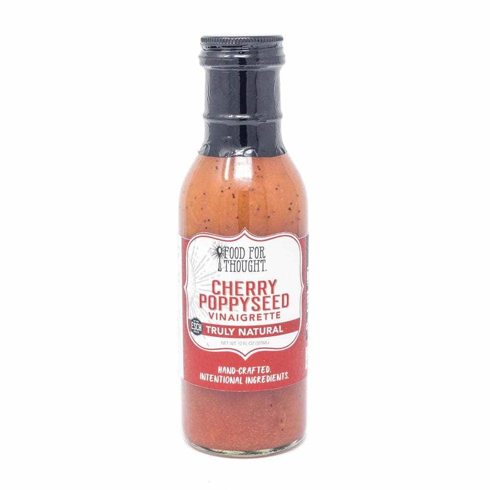 FOOD FOR THOUGHT Grocery > Pantry > Condiments FOOD FOR THOUGHT: Truly Natural Cherry Poppy Seed Dressing, 12 fo