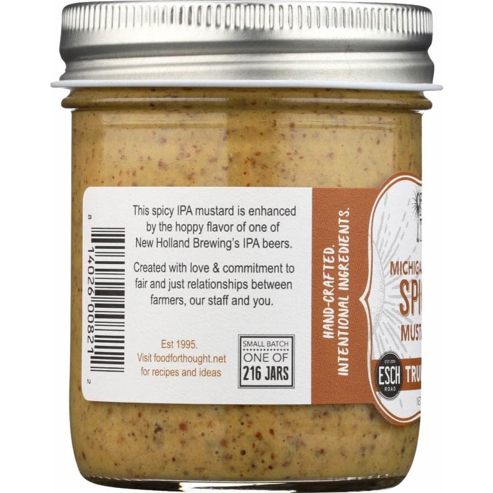 FOOD FOR THOUGHT Grocery > Pantry > Condiments FOOD FOR THOUGHT: Truly Natural Spicy IPA Mustard & Rub, 7.5 fo