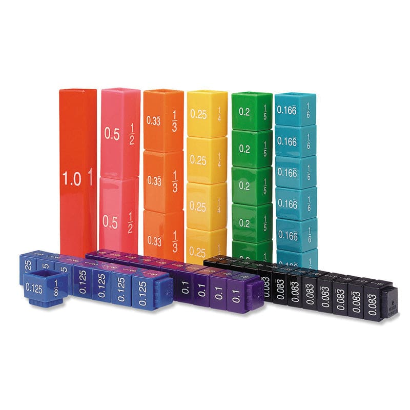 Fraction Tower Cubes Fraction Equiv (Pack of 2) - Fractions & Decimals - Learning Resources