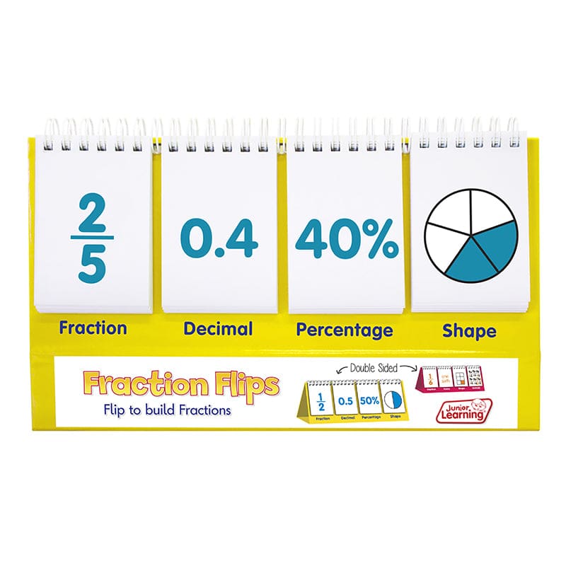 Fractions Flips (Pack of 6) - Fractions & Decimals - Junior Learning
