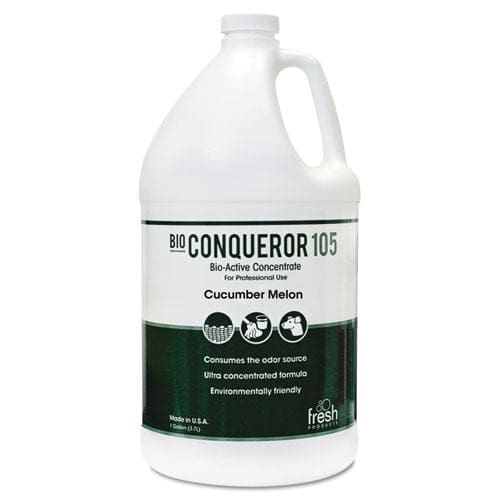 Fresh Products Bio Conqueror 105 Enzymatic Odor Counteractant Concentrate Cucumber Melon 1 Gal Bottle 4/carton - Janitorial & Sanitation -