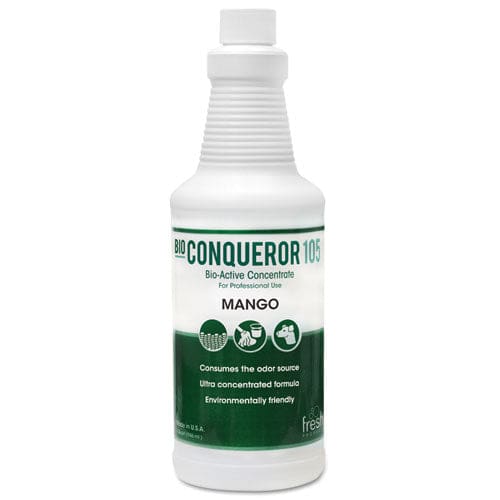 Fresh Products Bio Conqueror 105 Enzymatic Odor Counteractant Concentrate Mango 32 Oz Bottle 12/carton - Janitorial & Sanitation - Fresh