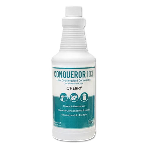 Fresh Products Conqueror 103 Odor Counteractant Concentrate Cherry 32 Oz Bottle 12/carton - Janitorial & Sanitation - Fresh Products