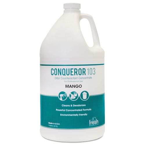 Fresh Products Conqueror 103 Odor Counteractant Concentrate Mango 1 Gal Bottle 4/carton - Janitorial & Sanitation - Fresh Products