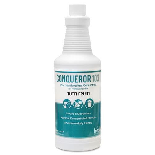 Fresh Products Conqueror 103 Odor Counteractant Concentrate Tutti-frutti 32 Oz Bottle 12/carton - Janitorial & Sanitation - Fresh Products