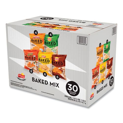 Frito-Lay Baked Variety Pack Bbq/crunchy/cheddar And Sour Cream/classic/sour Cream And Onion 30/box - Food Service - Frito-Lay