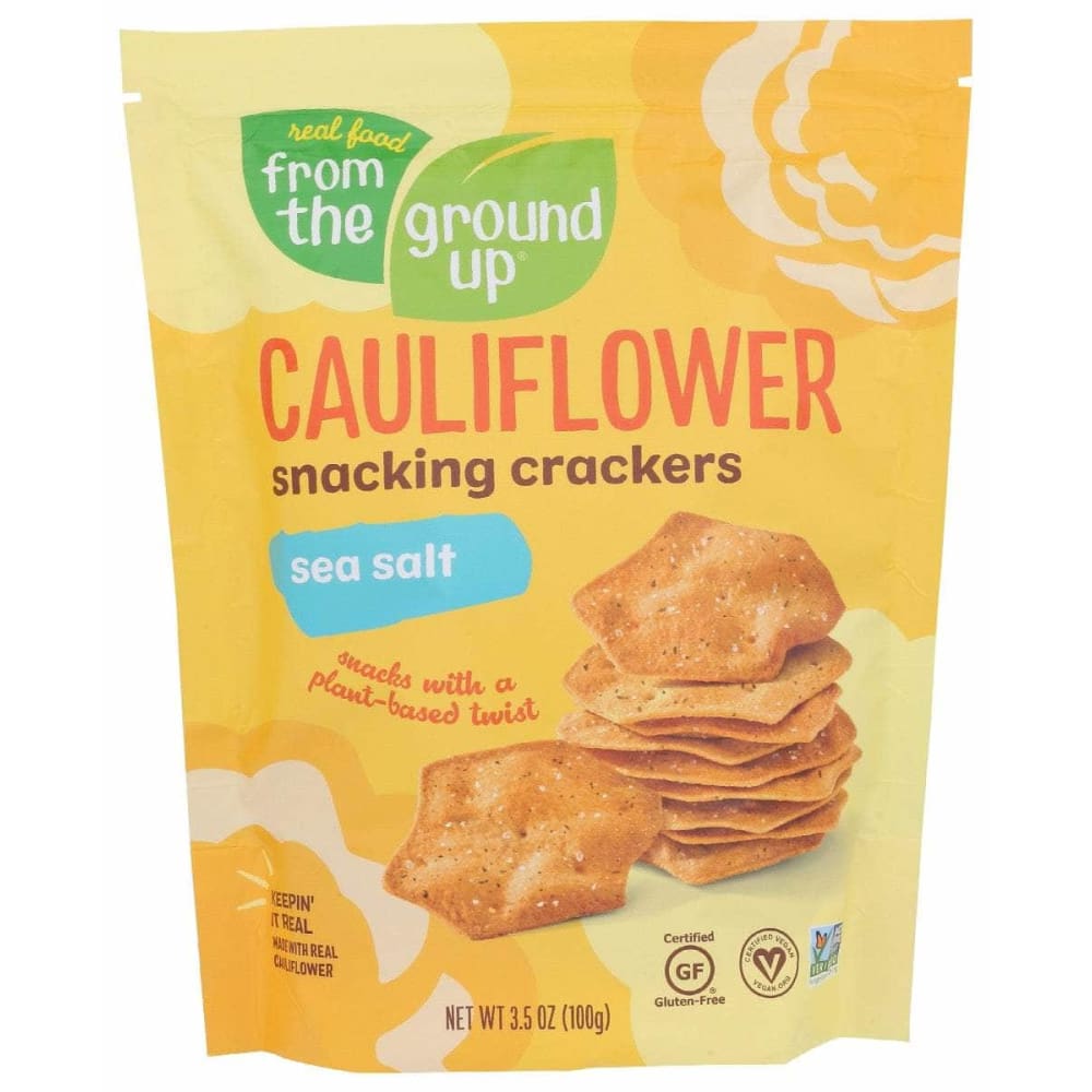 FROM THE GROUND UP From The Ground Up Cracker Caul Snack Seaslt, 3.5 Oz