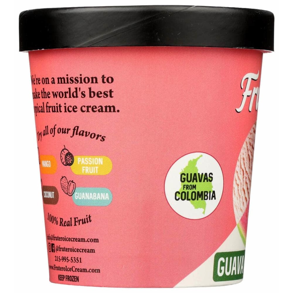 FRUTERO ICE CREAM Grocery > Frozen FRUTERO ICE CREAM: Guava Ice Cream, 1 pt