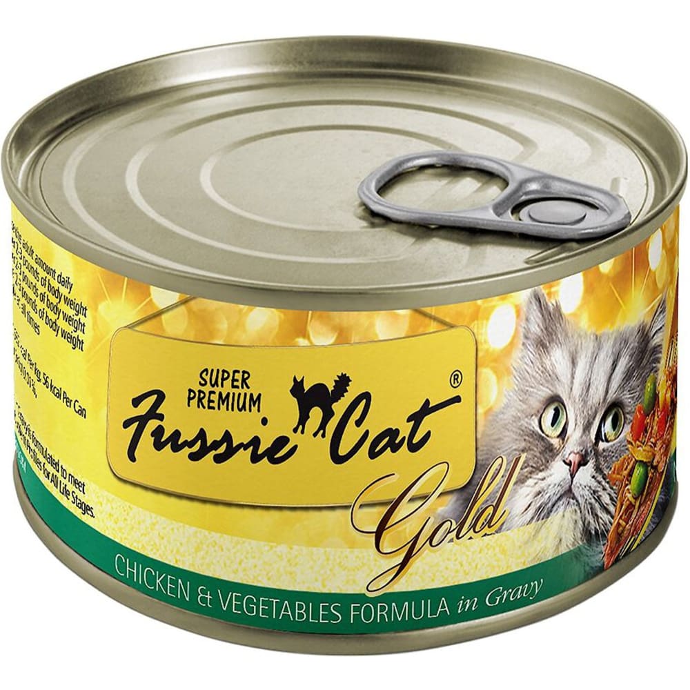 Fussie Cat Chicken Vegetables With Gravy 5.5oz/24 Can - Pet Supplies - Fussie