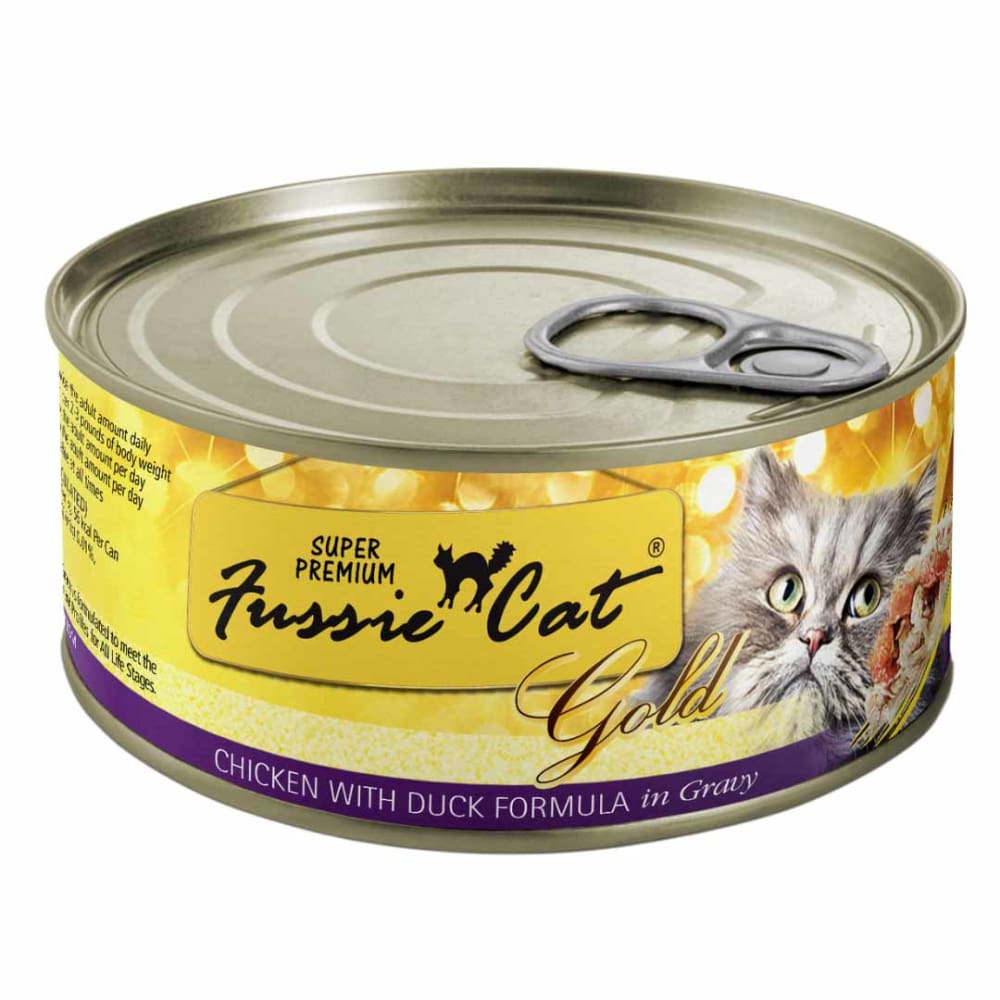 Fussie Cat Gold Chicken Duck Gravy 2.82oz/24 Superprem Can - Pet Supplies - Fussie