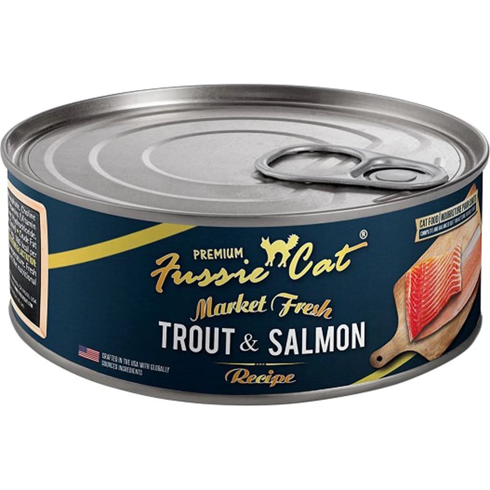 Fussie Cat Mrkt Frsh Cc 5.5oz/24 Trout & Slmn Pate - Pet Supplies - Fussie